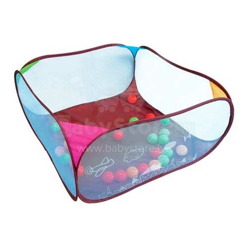 Ludi Art. 2836 Манеж развивающий, 50 мягких разноцветных пластиковых шариков