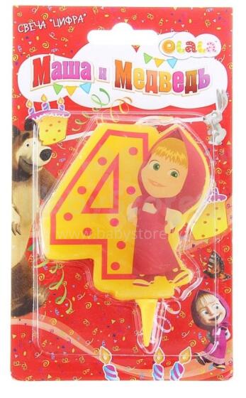 Edu Fun Toys Art.18137 Svece cipars 4 'Maša un Lācis'