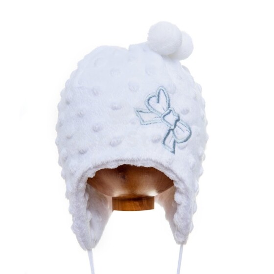 Krochetta Art.593 Тёплая шапочка для малышей с рельфным рисунком Пузырьки