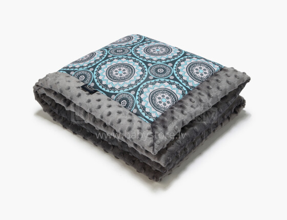 La Millou Art. 83424 Infart Blanket Mosaic Grey Высококачественное детское двустороннее одеяло от Дизайнера Ла Миллоу (65x75 см) 