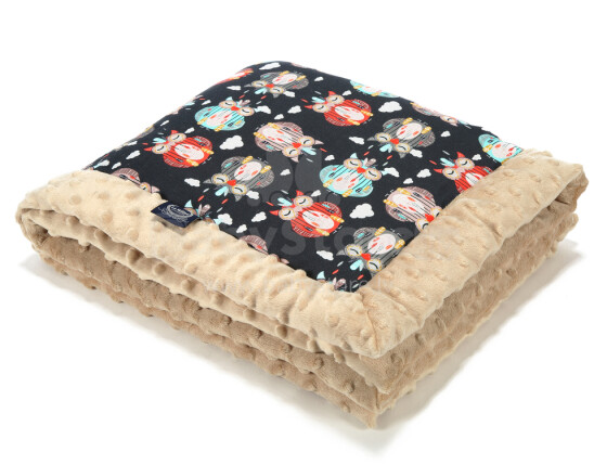 La Millou Art. 83431 Infart Blanket Apacze Lapacze Latte Augstākās kvalitātes divpusēja sedziņa (65x75 cm) 