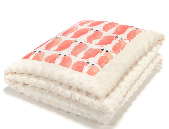 La Millou Art. 83432 Infart Blanket Penguin Pepe Ecru Высококачественное детское двустороннее одеяло от Дизайнера Ла Миллоу (65x75 см) 