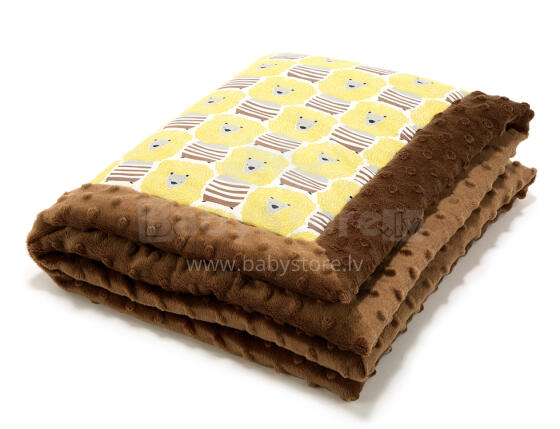 La Millou Art. 83434 Infart Blanket Lion Lion Caramel Augstākās kvalitātes divpusēja sedziņa (65x75 cm) 