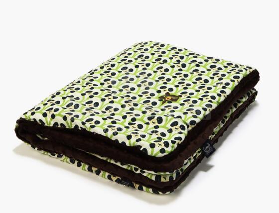La Millou Art. 83458 Toddler Blanket Panda Rang Chocolate Augstākās kvalitātes divpusēja sedziņa (80x100 cm) 