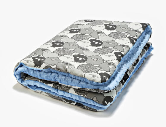 La Millou Art. 83465 Toddler Blanket Graphite Sheep Family Sky Augstākās kvalitātes divpusēja sedziņa (80x100 cm) 