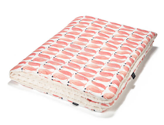 La Millou Art. 83471 Toddler Blanket Penguin Pepe Ecru Augstākās kvalitātes divpusēja sedziņa (80x100 cm) 