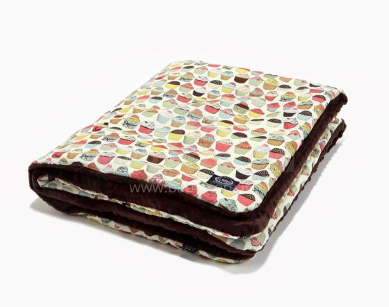 La Millou Art. 83495 Toddler Blanket Cupcakes Chocolate Augstākās kvalitātes divpusēja sedziņa (80x100 cm) 