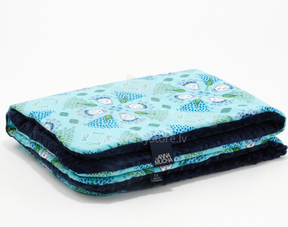 La Millou By Anna Mucha Art. 83503 Preschooler's Blanket Indigo Navy Augstākās kvalitātes divpusēja sedziņa (110x140 cm) 