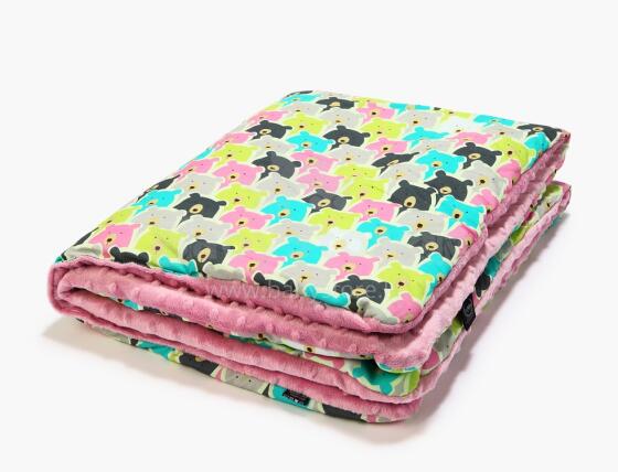 La Millou Art. 83507 Preschooler's Blanket Polar Bears Dusty Rose Высококачественное детское двустороннее одеяло от Дизайнера Ла Миллоу (110x140 см)
