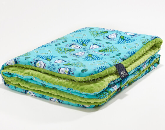 La Millou By Anna Mucha Art. 83489 Toddler Blanket Indigo Высококачественное детское двустороннее одеяло (80x100 см)