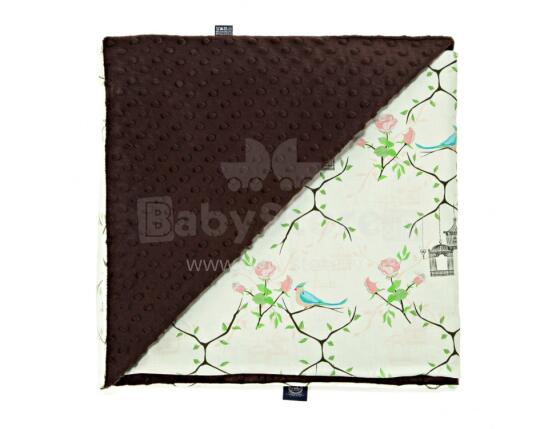 La Millou Art. 83556 Light Blanket M Maggie Rose Vanilla Chocolate Augstākās kvalitātes viegla divpusēja sedziņa (80x100 cm) 