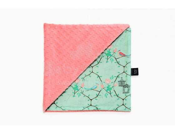 La Millou Art. 83560 Light Blanket L Maggie Rose Mint Coral Augstākās kvalitātes viegla divpusēja sedziņa (110x140 cm)