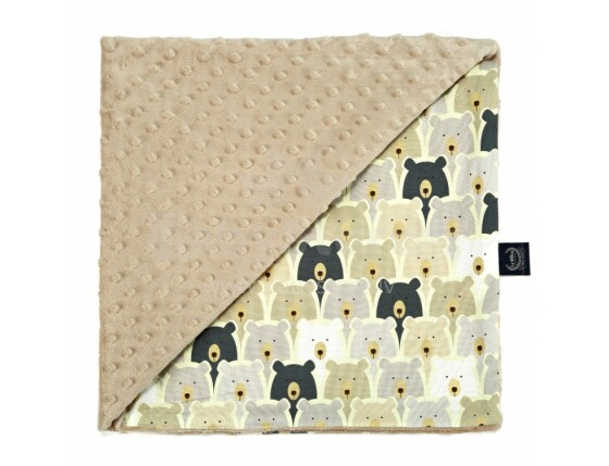 „La Millou“ menas. 83564 „L Pure Bears“ lengvoji antklodė „Latte Premium“ lengvoji dvipusė antklodė (110x140 cm)