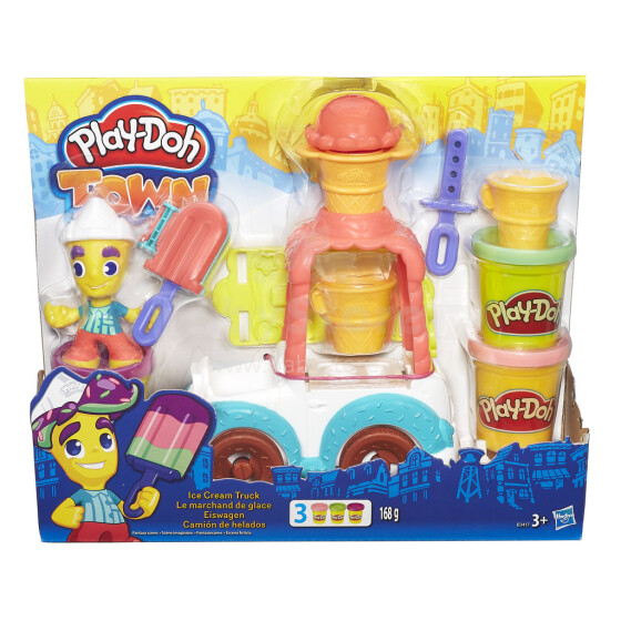 Hasbro  B3417 Play-Doh Town Набор пластилина "Мороженное"