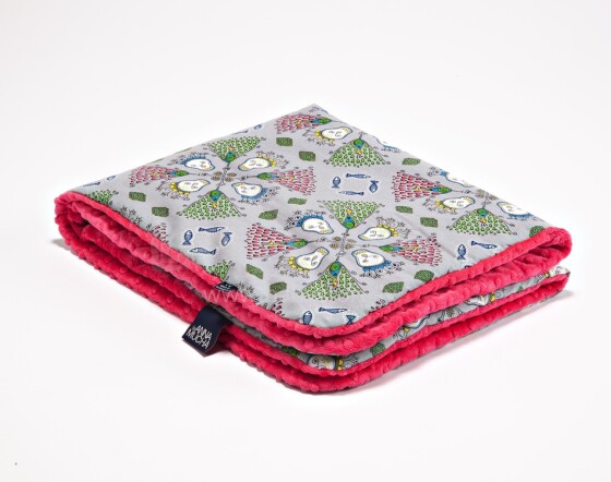 La Millou By Anna Mucha Art. 83452 Toddler Blanket Indigo Grey Высококачественное детское двустороннее одеяло от Дизайнера Ла Миллоу (80x100 см)