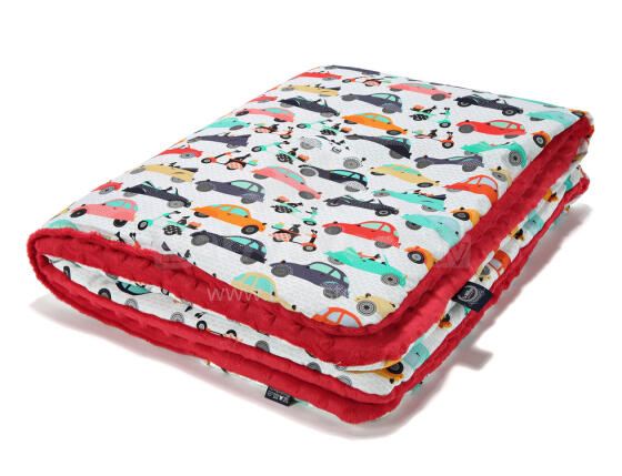 La Millou Art. 83437 Infart Blanket La Mobile Red Augstākās kvalitātes divpusēja sedziņa (65x75 cm) 