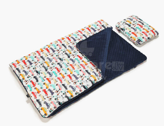 La Millou Art. 83577 Kid Kit La Mobile Navy Высококачественное детское двустороннее одеяло и подушка