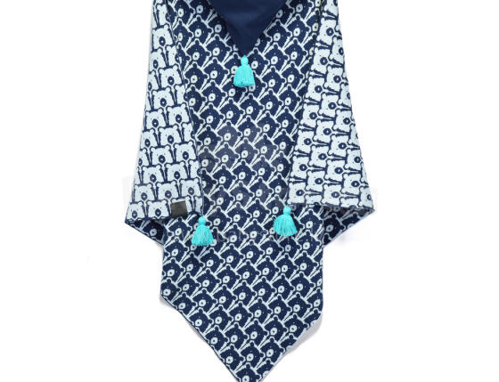 La Millou Art. 83606 Cotton Tender Blanket Blueberry Bears Высококачественное детское двустороннее одеяло с капюшоном (80x80 см)