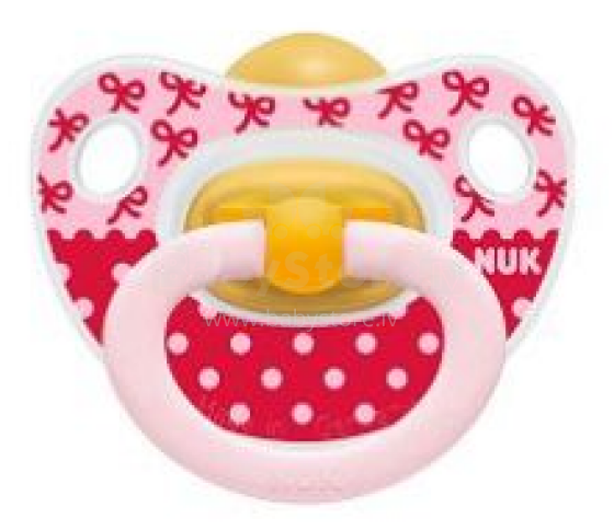 Nuk Happy Kids Art.SB70  Lateksa ortodontiskais māneklis 1 gb. (0-6 mēn. )