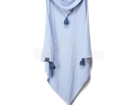 La Millou Art. 83618 Bamboo Tender Blanket Blue Lagoon Высококачественное детское одеяло из бамбука с капюшоном (80x80 см)