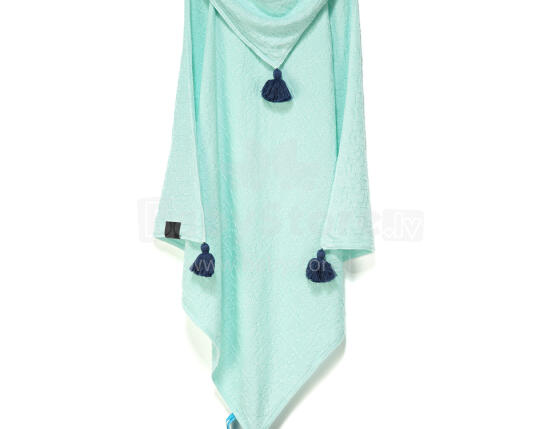 La Millou Art. 83619 Bamboo Tender Blanket Mint Sorbet Высококачественное детское одеяло из бамбука с капюшоном (80x80 см)