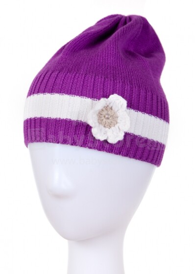 Megzta medvilninė kepurė „Marissa Baby“, susieta „Lenne '166274 / 603“ (Matmenys: 48–54 cm)