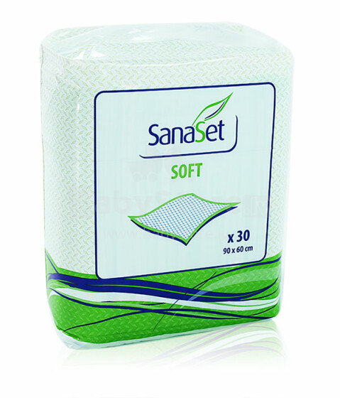 SanaSet vienkartinės sauskelnės, 30vnt. 60x90 cm