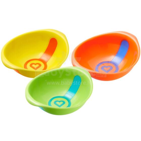 Munchkin Art. 012100 White Hot Bowls™ 3 Piece Set Набор мисок с термоиндикатором (3 шт.