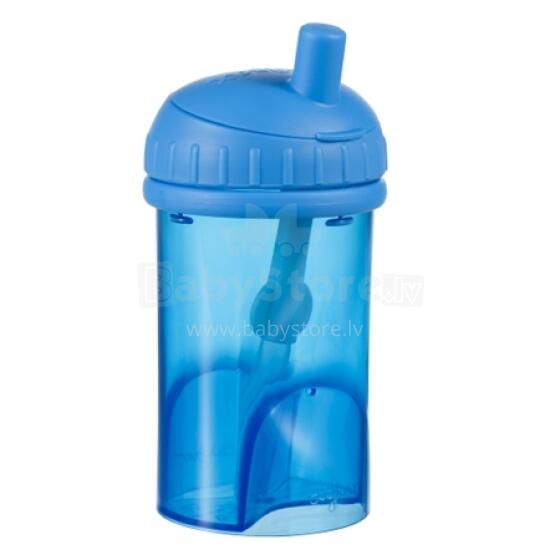 Difrax krūzīte ar salmiņu 250ml Blue