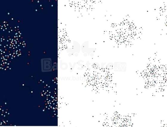 La Millou Art. 83951 Bamboo Muslin 2 Pack Confetti White&Navy Limited Edition Augstākās kvalitātes muslina ietināšanas autiņš no bambusa, 2 gb. (70x70