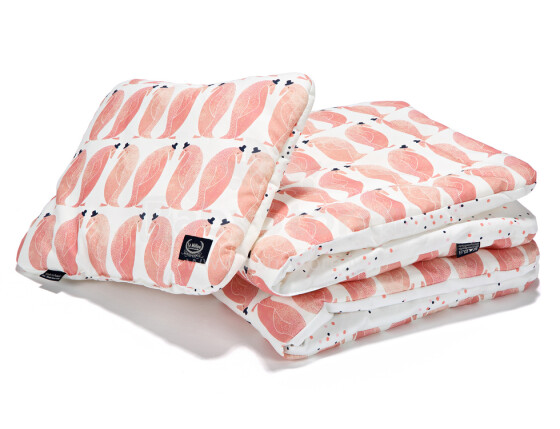 La Millou Art. 84018 Bedclouthes S Penguin Pepe&Confetti Pink Augstākās kvalitātes sedziņa un spilvens
