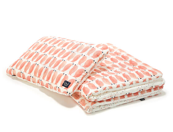 La Millou Art. 84028 Bedclouthes M Penguin Pepe&Confetti Pink Augstākās kvalitātes sedziņa un spilvens