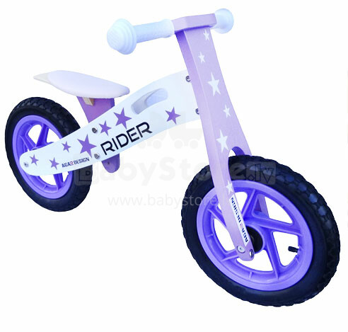 Aga Design Art.W16C013 Rider Violet Детский велосипед/бегунок с резиновыми колёсами