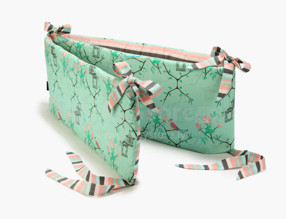 La Millou By Magdalena Rozczka Art. 84076 Bed Bumper Maggie Rose Mint&Strips Высококачественный бортик-охранка (70x70x70 см)
