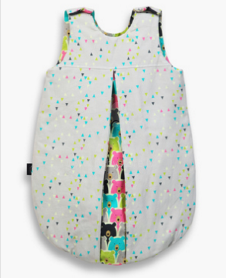 La Millou Art. 84083 Sleeping Bag S Grey Diamonds&Polar Bears Детский спальный мешок с застежкой на молнии