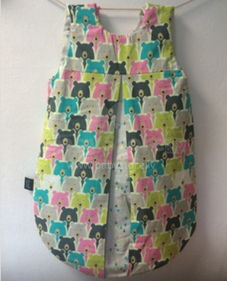 La Millou Art. 84085 Sleeping Bag S Grey Diamonds&Polar Bears Limitted Edition Bērnu guļammaiss ar rāvējslēdzēju