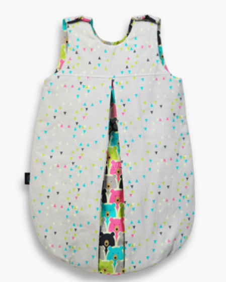 La Millou Art. 84097 Sleeping Bag M Grey Diamonds&Polar Bears Детский спальный мешок с застежкой на молнии