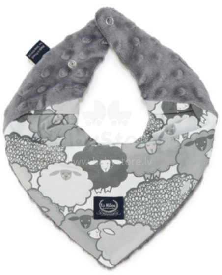 La Millou Art. 84152 Warm Neck Graphite Sheep Family&Grey Šalle-lakatiņš