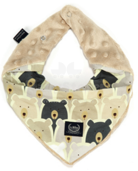 La Millou Art. 84191 Warm Neck Pure Bears&Latte Šalle-lakatiņš
