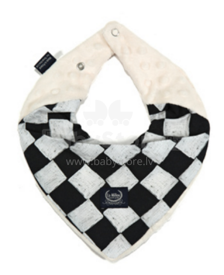 La Millou Art. 84192 Warm Neck Follow Me Chessboard&Ecru Šalle-lakatiņš