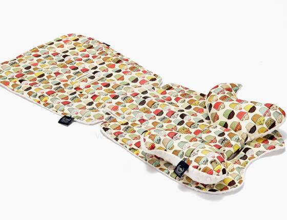 La Millou Art. 84229 Stroller Pad Cupcakes&Ecru Mīksts ieliktnis ratiņiem