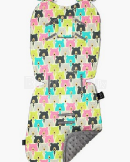 La Millou Art. 84238 Stroller Pad Polar Bears&Grey Mīksts ieliktnis ratiņiem