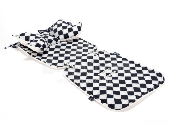 La Millou Art. 84253 Stroller Pad Follow Me Chessboard&Ecru Mīksts ieliktnis ratiņiem