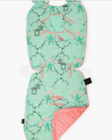 La Millou By Magdalena Rozczka Art. 84256 Stroller Pad Maggie Rose Mint&Coral Mīksts ieliktnis ratiņiem