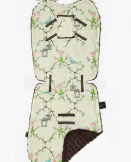 La Millou By Magdalena Rozczka Art. 84257 Stroller Pad Maggie Rose Vanilla&Chocolate Мягкий вкладыш для коляски