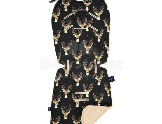 La Millou By Katarzyna Zielinska Art. 84259 Stroller Pad Oh My Deer&Latte Мягкий вкладыш для коляски