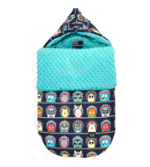 La Millou By Anna Mucha Art. 84267 Stroller Bag S Indian Zoo&Teal