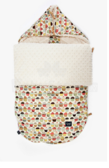 La Millou Art. 84269 Stroller Bag S Cupcakes&Ecru Guļammaiss ratiem