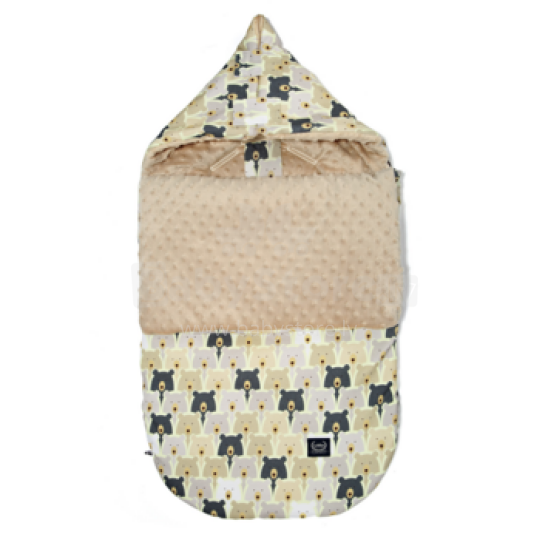 La Millou Art. 84275 Stroller Bag S Pure Bears&Latte Guļammaiss ratiem