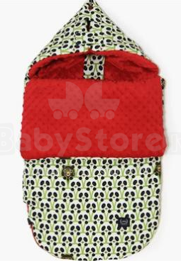 La Millou Art. 84278 Stroller Bag S Panda Gang&Red Теплый спальный мешок